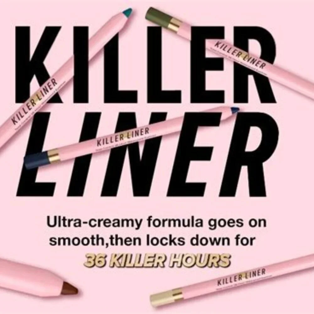 TOO FACED Killer liner longwear KILLER STORM NIB grey charcoal